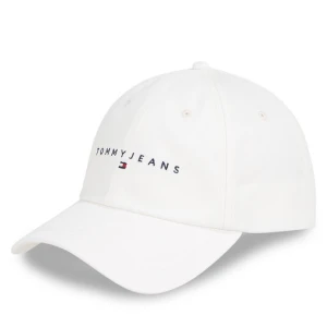 Czapka z daszkiem Tommy Jeans Tjm Linear Logo Cap AM0AM12958 Biały