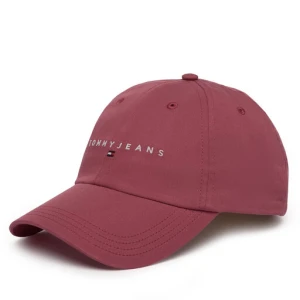 Czapka z daszkiem Tommy Jeans Tjw Linear Logo 6 Panel Cap AW0AW16868 Czerwony