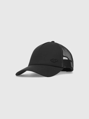 Czapka z daszkiem trucker uniseks - czarna 4F