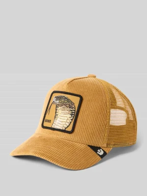 Czapka z daszkiem typu trucker z haftowanym motywem GOORIN BROS. Camel