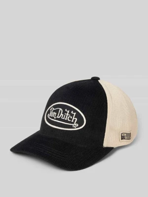 Czapka z daszkiem typu trucker z mieszanka bawełny model 'CASQUETTE' Von Dutch Czarny