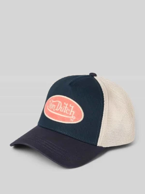Czapka z daszkiem typu trucker z mieszanka bawełny model 'CASQUETTE' Von Dutch Granatowy