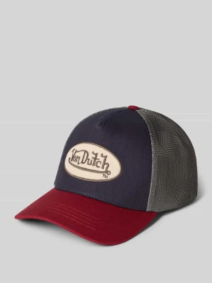 Czapka z daszkiem typu trucker z mieszanka bawełny model 'CASQUETTE' Von Dutch Niebieski