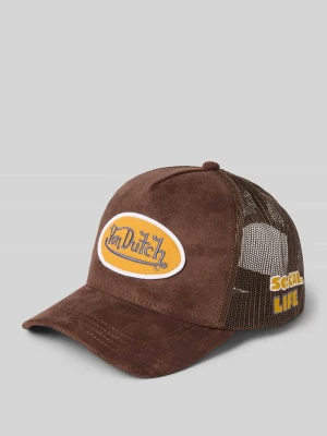 Czapka z daszkiem typu trucker z naszywką z logo model 'CASQUETTE' Von Dutch czarny