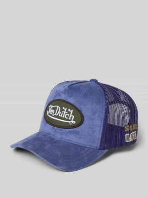 Czapka z daszkiem typu trucker z naszywką z logo model 'CASQUETTE' Von Dutch Granatowy