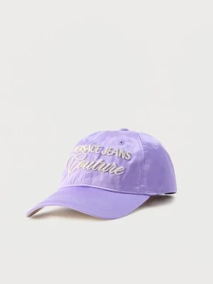 Czapka z daszkiem Versace Jeans Couture mauve