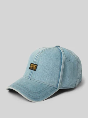 Czapka z daszkiem w tkaninie stylizowanej na denim z detalem z logo G-Star Raw