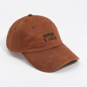 Czapka z daszkiem woskowana tkanina tobacco BIMBA Y LOLA