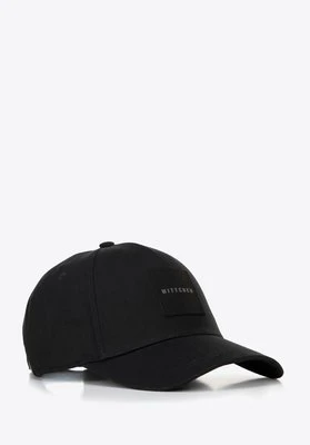 Czapka z daszkiem z bawełny czarna Wittchen
