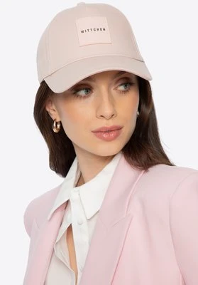 Czapka z daszkiem z bawełny różowa Wittchen