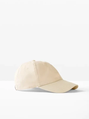 Czapka z daszkiem z czystego lnu BonPrix beżowy