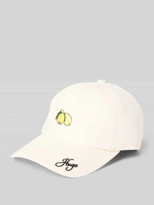 Czapka z daszkiem z czystej bawełny model 'ALLY-E-F' HUGO