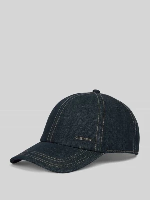 Czapka z daszkiem z czystej bawełny model 'Avernus' G-Star Raw Jeansowy niebieski