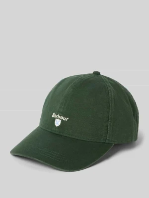 Czapka z daszkiem z czystej bawełny model 'CASCADE' Barbour Ciemnozielony