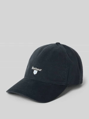 Czapka z daszkiem z czystej bawełny model 'CASCADE' Barbour Granatowy
