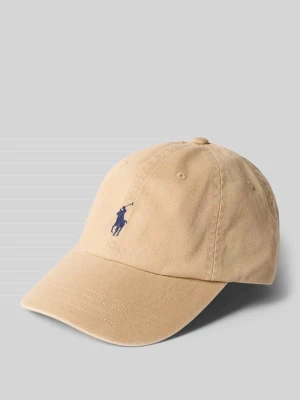 Czapka z daszkiem z czystej bawełny Polo Ralph Lauren Beżowy