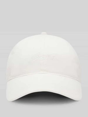 Czapka z daszkiem z czystej bawełny z haftowanym logo Model 'LILYAN' Boss Orange