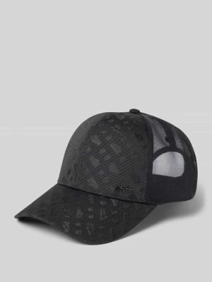 Czapka z daszkiem z fakturowanym wzorem model 'ZED' Boss Czarny