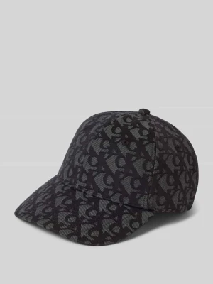 Czapka z daszkiem z fakturowanym wzorem z logo CK Calvin Klein