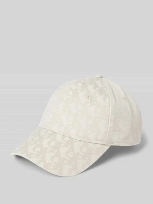 Czapka z daszkiem z fakturowanym wzorem z logo CK Calvin Klein