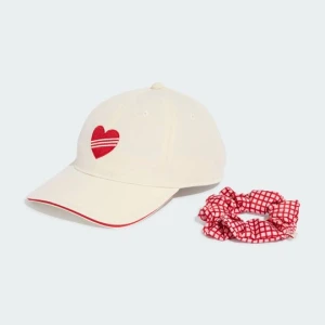 CZAPKA Z DASZKIEM Z GUMKĄ DO WŁOSÓW Adidas Cream White