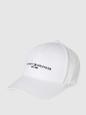 Czapka z daszkiem z haftowanym logo Tommy Hilfiger