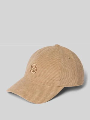 Czapka z daszkiem z imitacji sztruksu model ‘ARI’ Boss