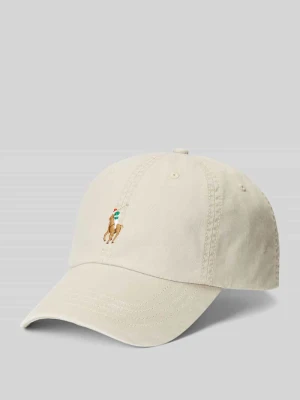 Czapka z daszkiem z mieszanki bawełny z wyhaftowanym logo Polo Ralph Lauren