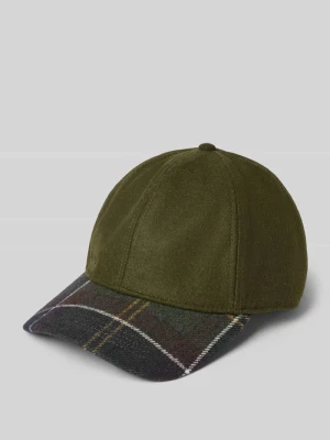 Czapka z daszkiem z mieszanki wełny Barbour Zielony