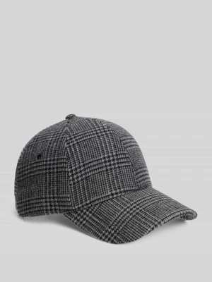 Czapka z daszkiem z mieszanki wełny Tommy Hilfiger czarny