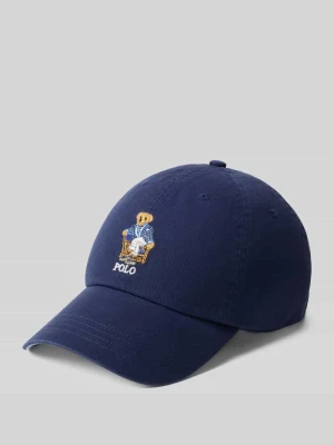 Czapka z daszkiem z nadrukiem polo bear z haftem Polo Ralph Lauren Granatowy