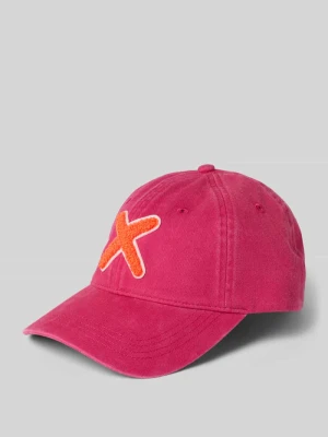 Czapka z daszkiem z nadrukiem z logo na całej powierzchni model 'Kobe' UNIO HAMBURG Mocnoróżowy