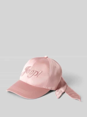 Czapka z daszkiem z ozdobną kokardą model 'Arte' JOOP! Mocnoróżowy