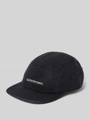 Czapka z daszkiem z polaru z wyhaftowanym logo Peak Performance