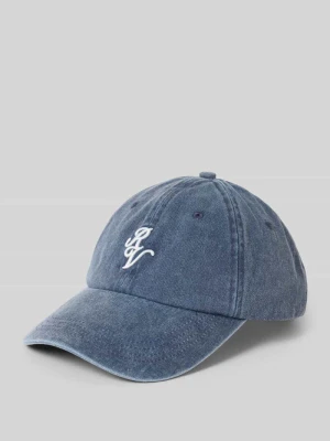 Czapka z daszkiem z tkaniny stylizowanej na denim REVIEW