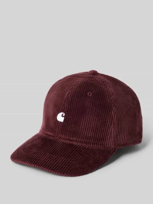 Czapka z daszkiem z wyhaftowanym logo model 'Harlem' Carhartt WIP Koniakowy