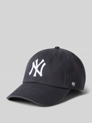 Czapka z daszkiem z wyhaftowanym logo model 'NEYYAN BASE RUNNER' '47 Granatowy