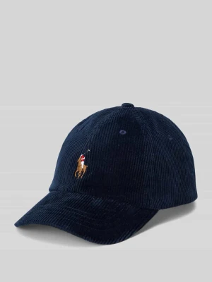 Czapka z daszkiem z wyhaftowanym logo Polo Ralph Lauren Granatowy