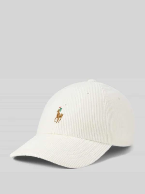 Czapka z daszkiem z wyhaftowanym logo Polo Ralph Lauren Złamany biały