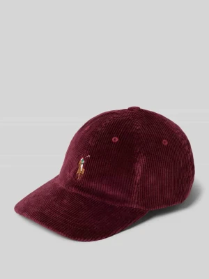 Czapka z daszkiem ze sztruksu z wyhaftowanym logo Polo Ralph Lauren