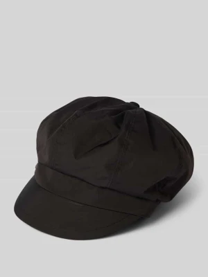 Czapka z detalem z logo model ‘Bakerboy’ Loevenich Czarny