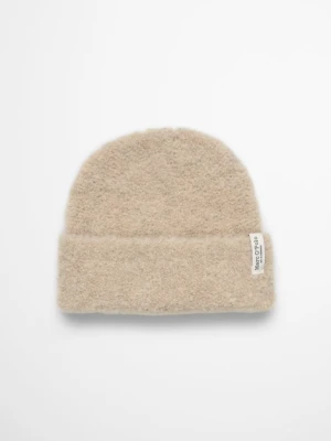 Czapka z dzianiny Bouclé Marc O'Polo béžová
