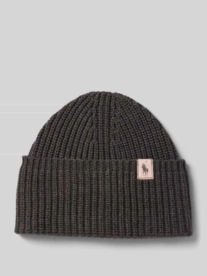 Czapka z dzianiny z detalem z logo Polo Ralph Lauren Teens