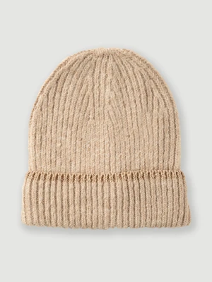 Czapka z dzianiny z domieszką wełny