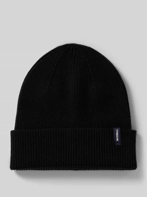 Czapka z dzianiny z mieszanki wiskozy z efektem prążkowania MCNEAL