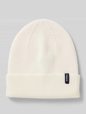 Czapka z dzianiny z mieszanki wiskozy z efektem prążkowania MCNEAL