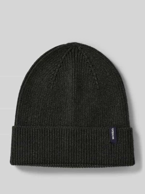 Czapka z dzianiny z mieszanki wiskozy z efektem prążkowania MCNEAL