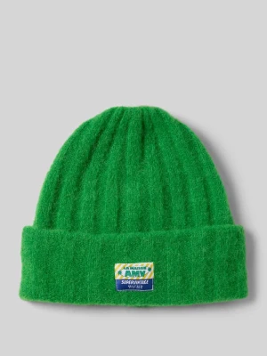 Czapka z dzianiny z naszywką z logo model ‘VITOW’ American vintage