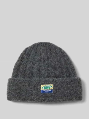 Czapka z dzianiny z naszywką z logo model ‘VITOW’ American vintage