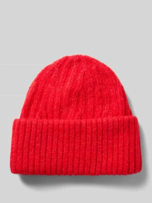 Czapka z dzianiny z dodatkiem wełny z alpaki model ‘EAST’ American vintage